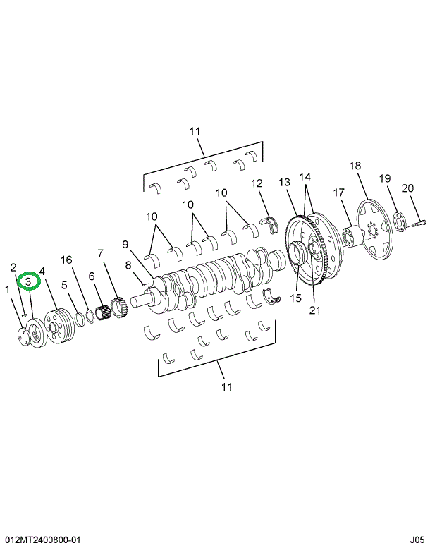 1808800C1 DAMPER CRKSHFT VIBRATION