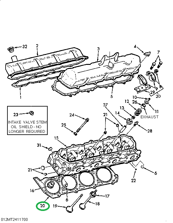 1809057C3 GASKET CYL HEAD