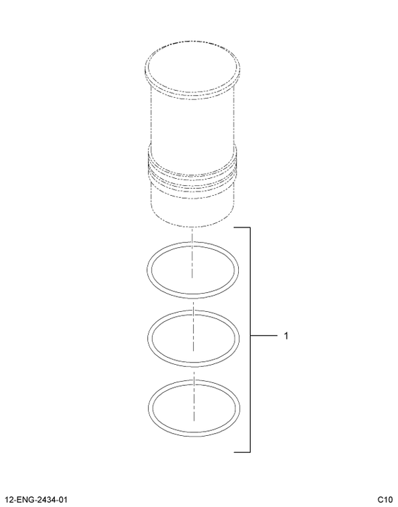1809938C91 PACKAGE,PKG.  CYL SLEEVE O-RIN