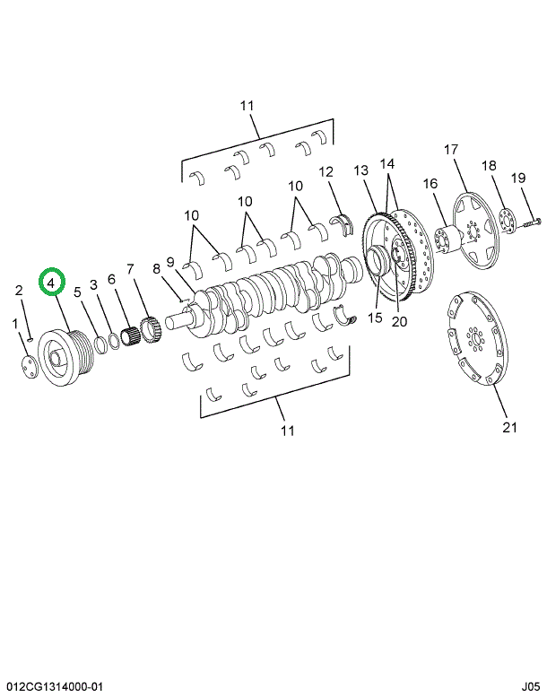 1810745C92 DAMPER CRKSHFT VIBRATION