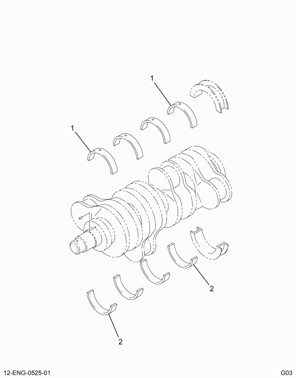 1812321C91 BEARING,KIT MAIN BRG STD #1-4