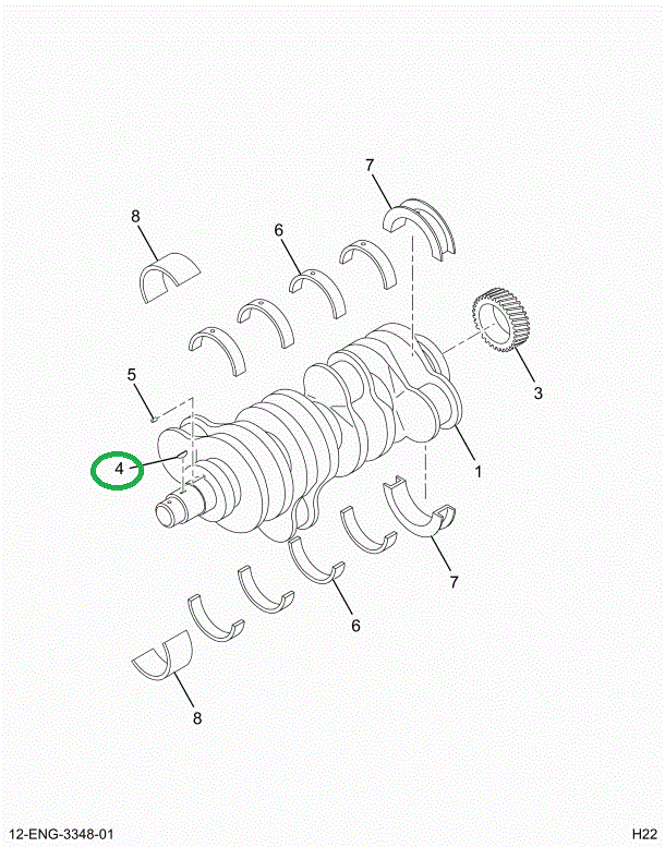 1814698C1 KEY  CRANKSHAFT