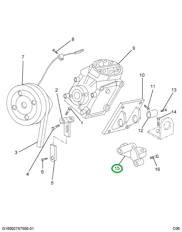 1814790C1 BRACKET FREON COMPR MTG