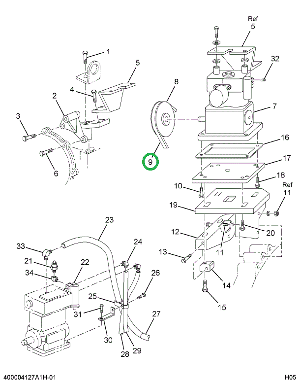 1814927C1 BELT-V AIR COMPRESSOR