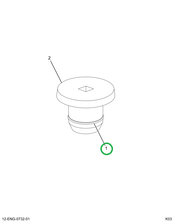 1815944C1 PLUG O-RING BOSS 1/8