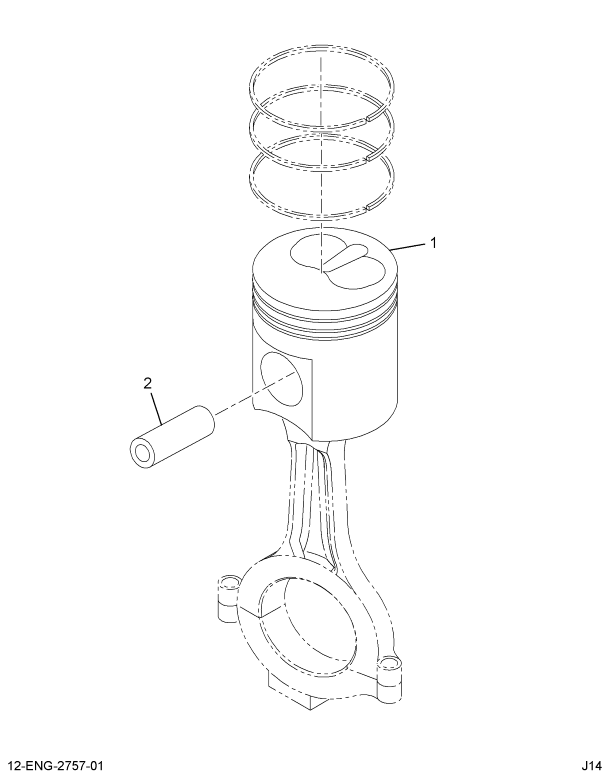 1816674C91 PACKAGE  PISTON & PIN