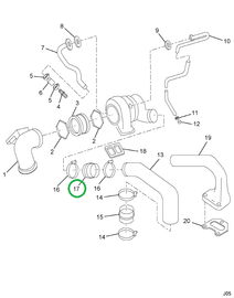 1817121C1 HOSE AIR TURBO  (IZG6783)