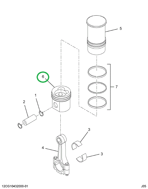 1817178C2 PISTON L/PIN STD