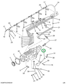 1817215C91 TUBE ASSY LUBE OIL INLET