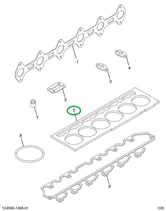 1817562C4 GASKET CYL HEAD
