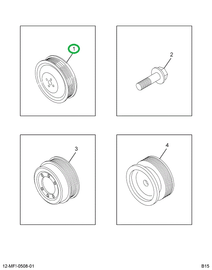 1817629C1 PULLEY WATER PUMP