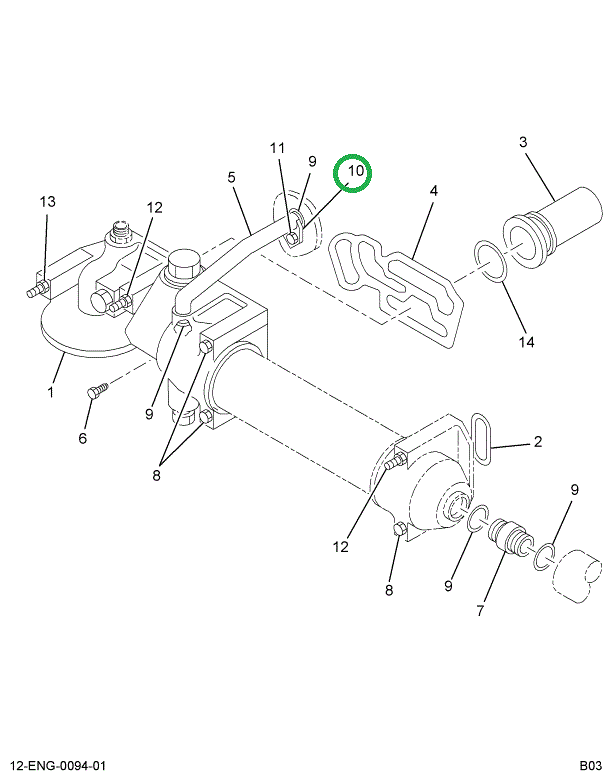 1817671C1 BRACKET  OIL COOLER