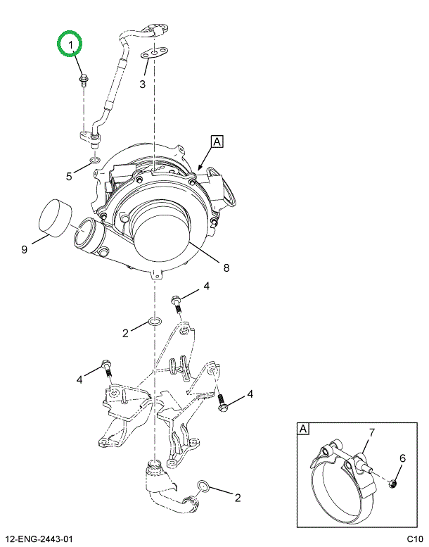 1817817C1 BOLT M6-1.0 X 20MM HEX FLANGE