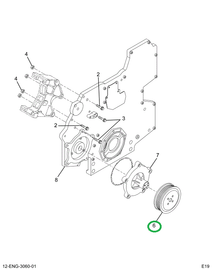 1817891C1 PULLEY WATER PUMP