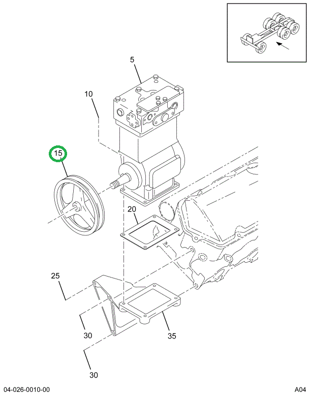 1818137C1 PULLEY,AIR COMPRESSOR