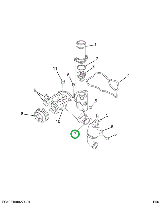 1818397C1 RING  O  WATER PMP INLET