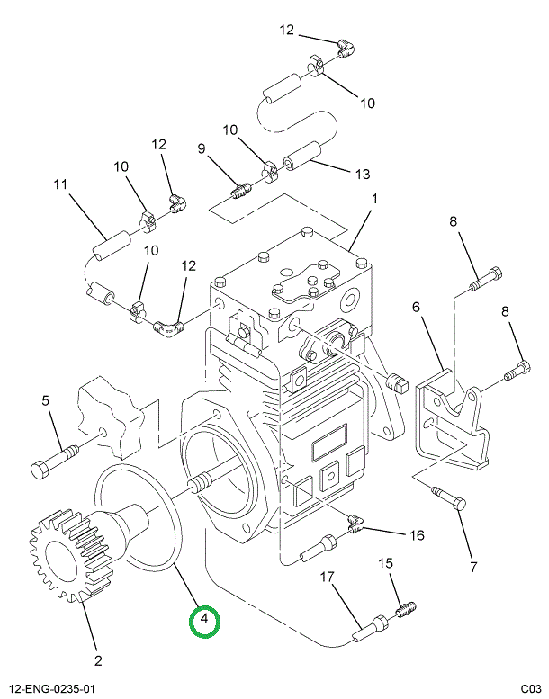 1818727C1 SEAL AIR COMPRESSOR*O-RING