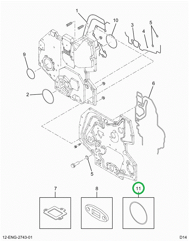 1819250C3 SEAL INJ PUMP COVER