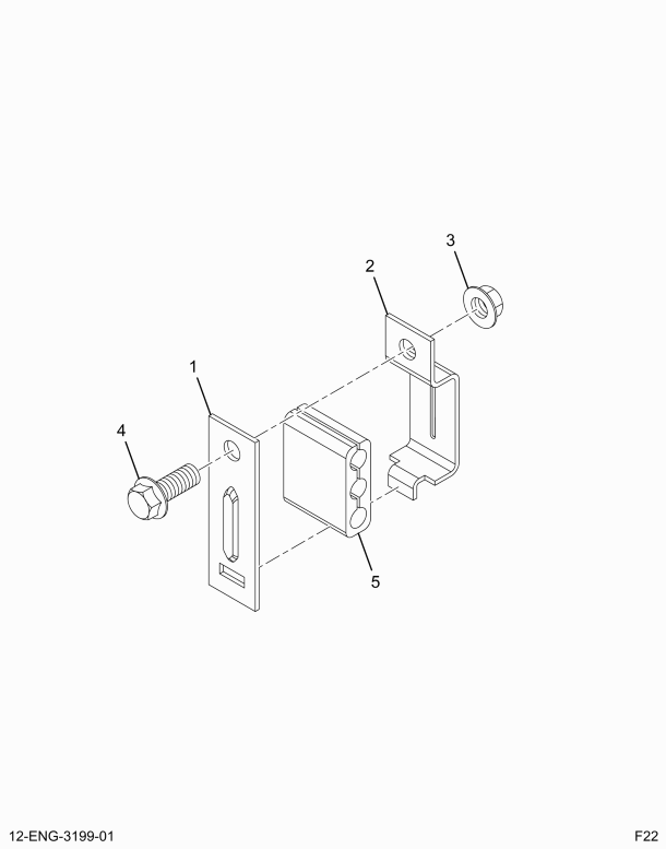 1820363C91 CLAMP CHOKE CABLE OR THROTTLE