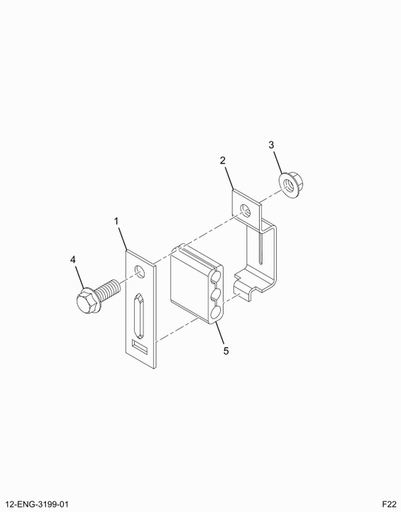 1820363C91 CLAMP CHOKE CABLE OR THROTTLE