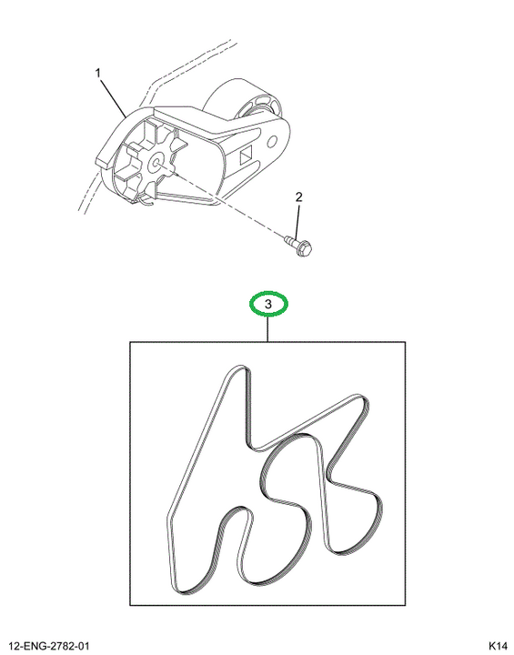 1820547C4 BELT 466- 8PK.77.00