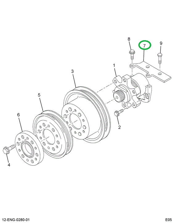 1822016C1 BRACKET  HIGH FAN