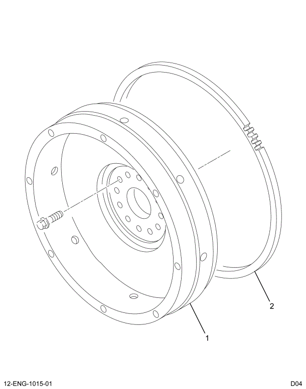 1822033C91 FLYWHEEL  11.5 SAE #2