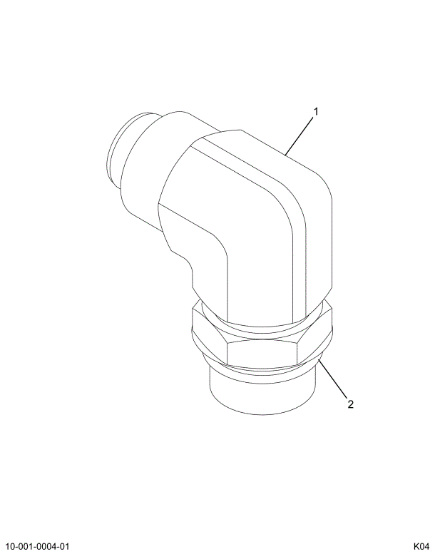 1822608C91 ELBOW ASSY 90 DEG-37DEG-O-RING