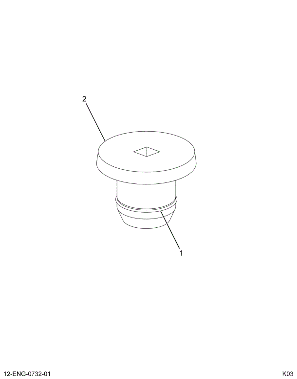 1822610C91 PLUG ASSY RAIL DRAIN