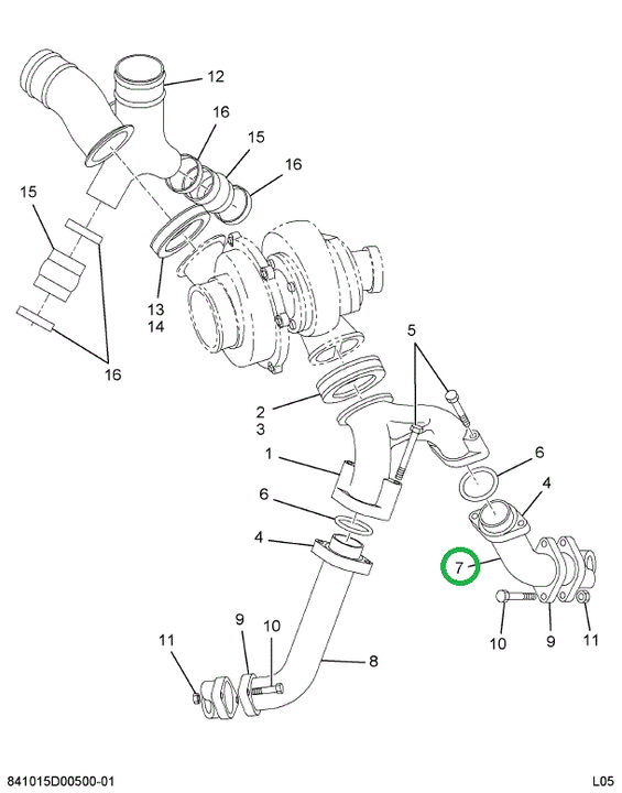 1822735C2 TUBE EXHAUST INLET RH