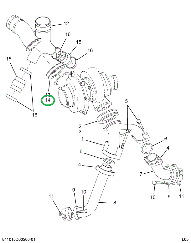 1822741C1 CLAMP COMPRESSOR OUTLET