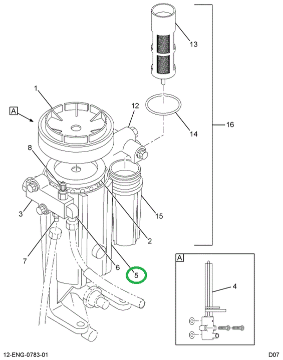 1823649C91 PACKAGE FILTER HSNG. ASSY