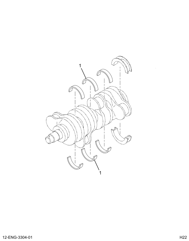 1823864C91 BEARING SET ROD SET .010