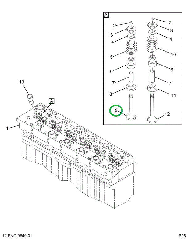 1823875C3 VALVE INTAKE