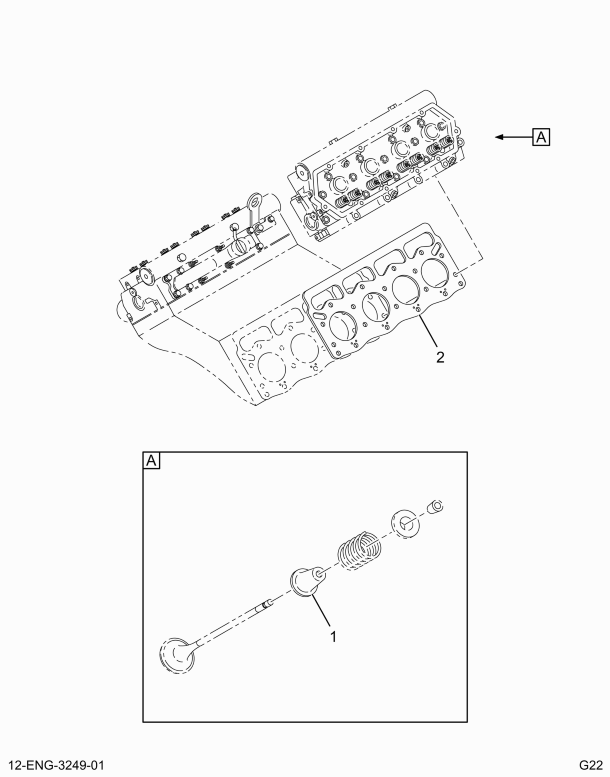 1824158C93 GASKET,PACKAGE CYLINDER HEAD G