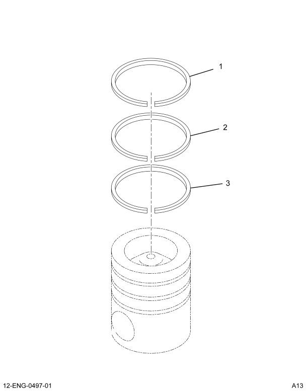 1824162C91 PACKAGE,KIT PISTON RING STD