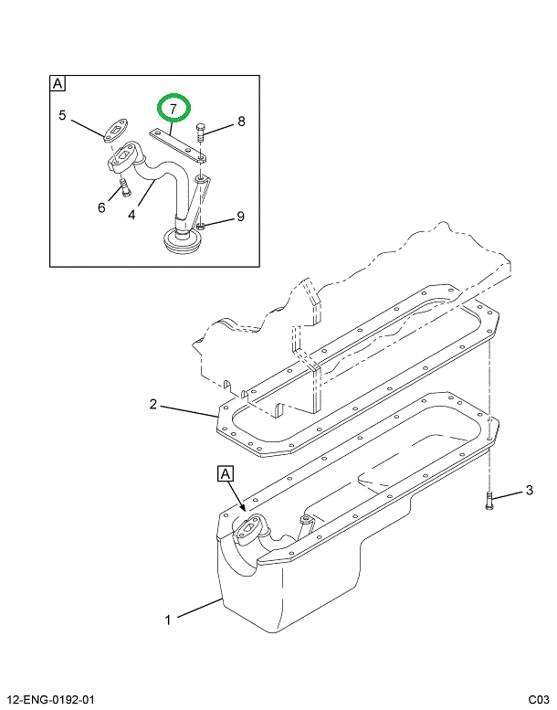 1824383C2 BRACKET OIL PICK-UP TUBE