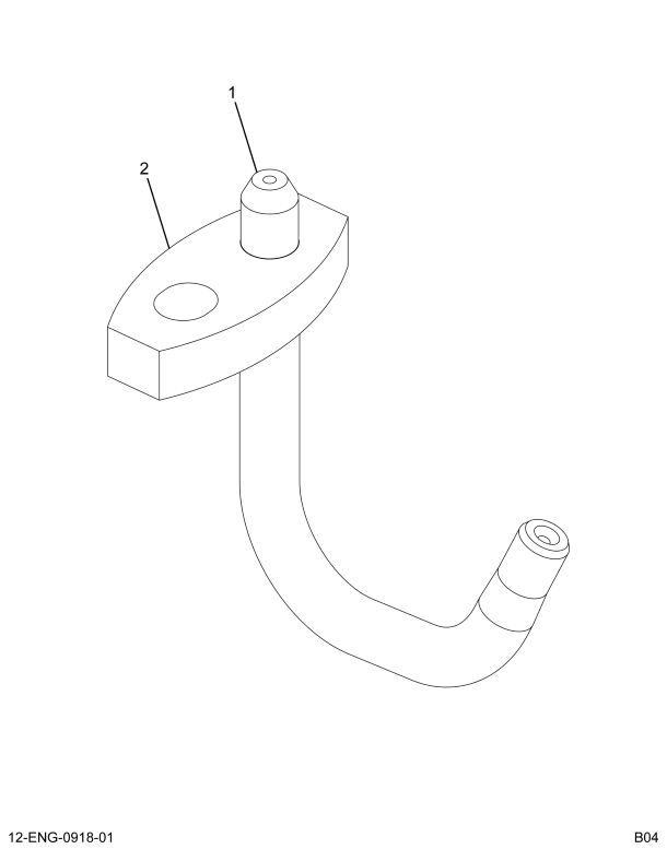 1824480C1 TUBE ASSY PISTON COOLING