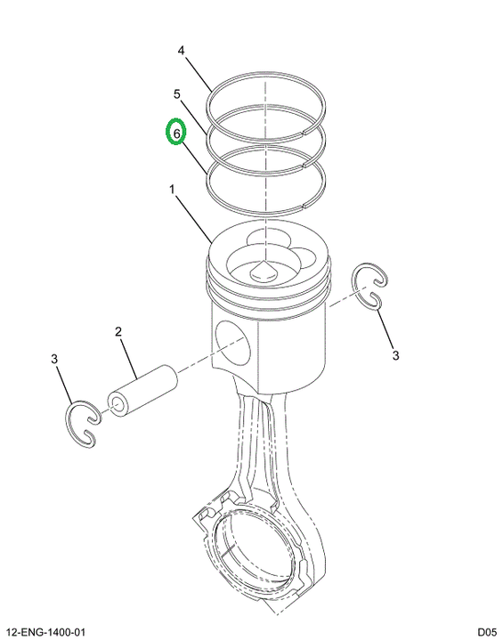 1824487C91 RING OIL CONTROL