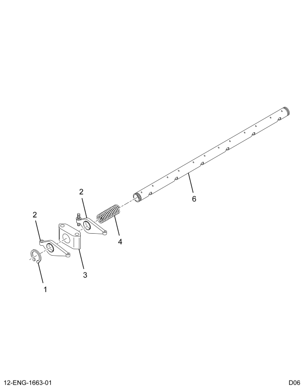 1824649C93 SHAFT & BRACKET ASSY.