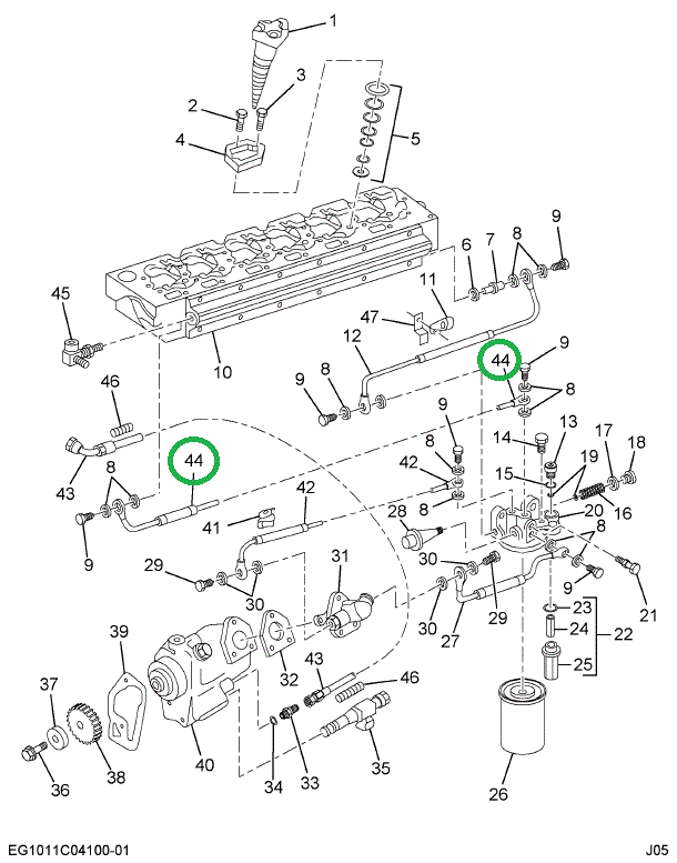 1824716C2 TUBE ASSY. MANIFOLD INLET