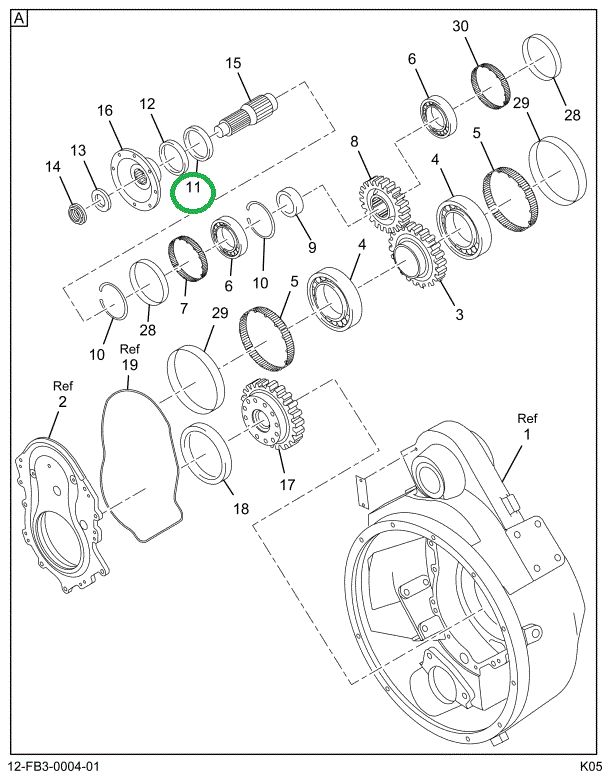 1824856C1 SEAL ASSY. OIL (INNER-OUTPUT)