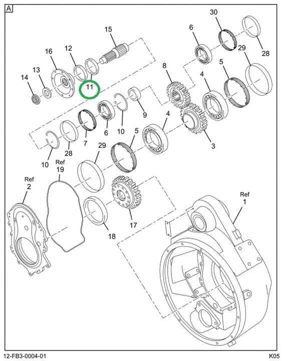 1824856C1 SEAL ASSY. OIL (INNER-OUTPUT)