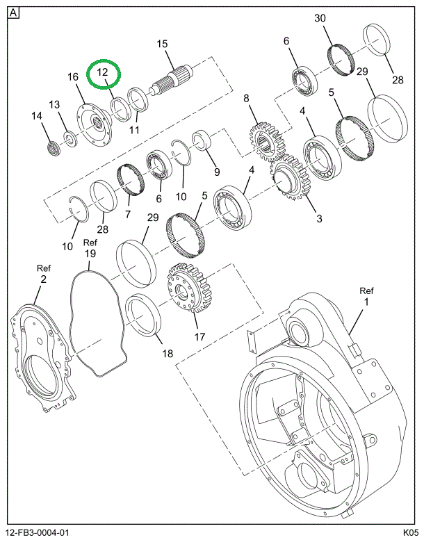 1824857C1 SEAL ASSY. OIL (OUTER-OUTPUT)