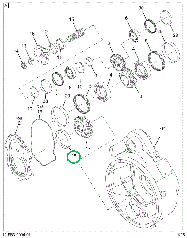 1824863C1 SEAL ASSY.  OIL (INPUT)