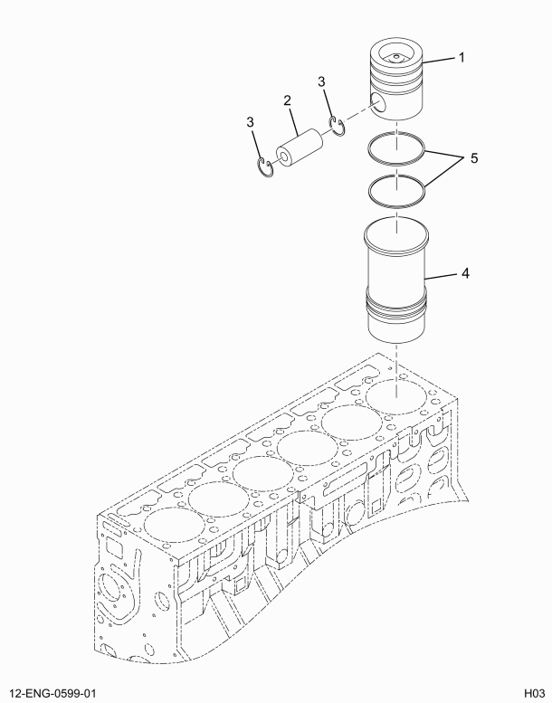 1824968C92 PACKAGE,KIT PISTON & SLEEVE