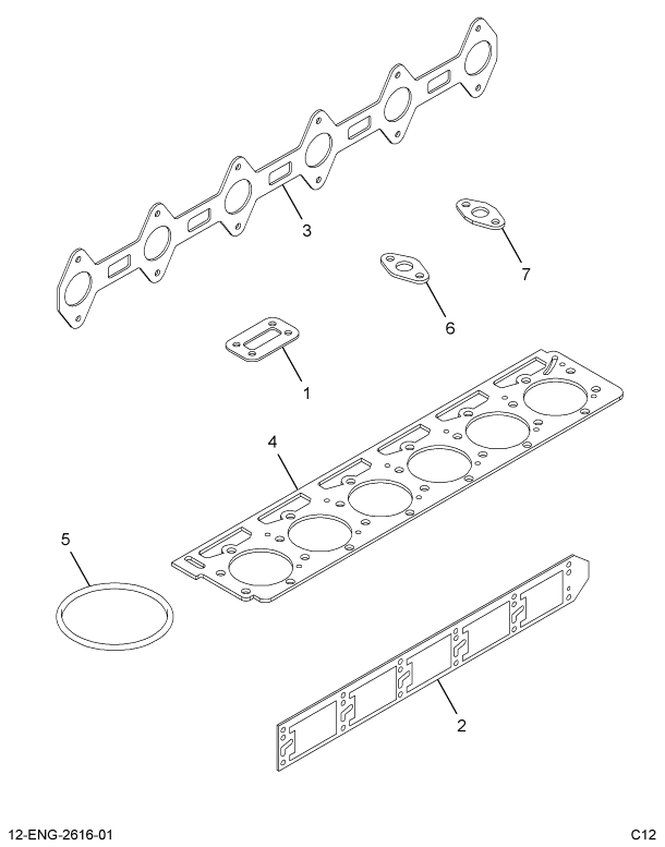 1824970C99 PACKAGE,KIT, CYL HEAD GASKETS