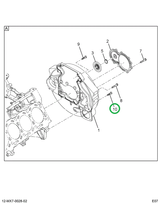 1825227C1 BOLT M10X60 HEX FLANGE