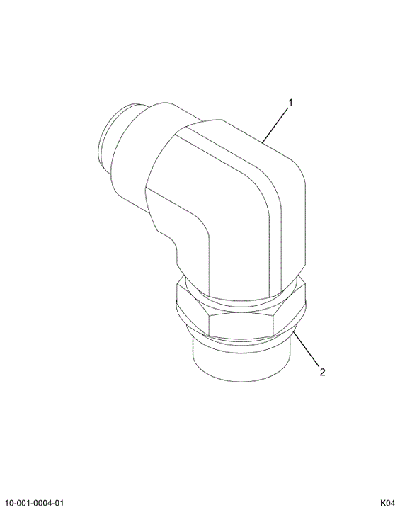 1825563C91 ELBOW ASSY. 37-DEG O-RING BOSS