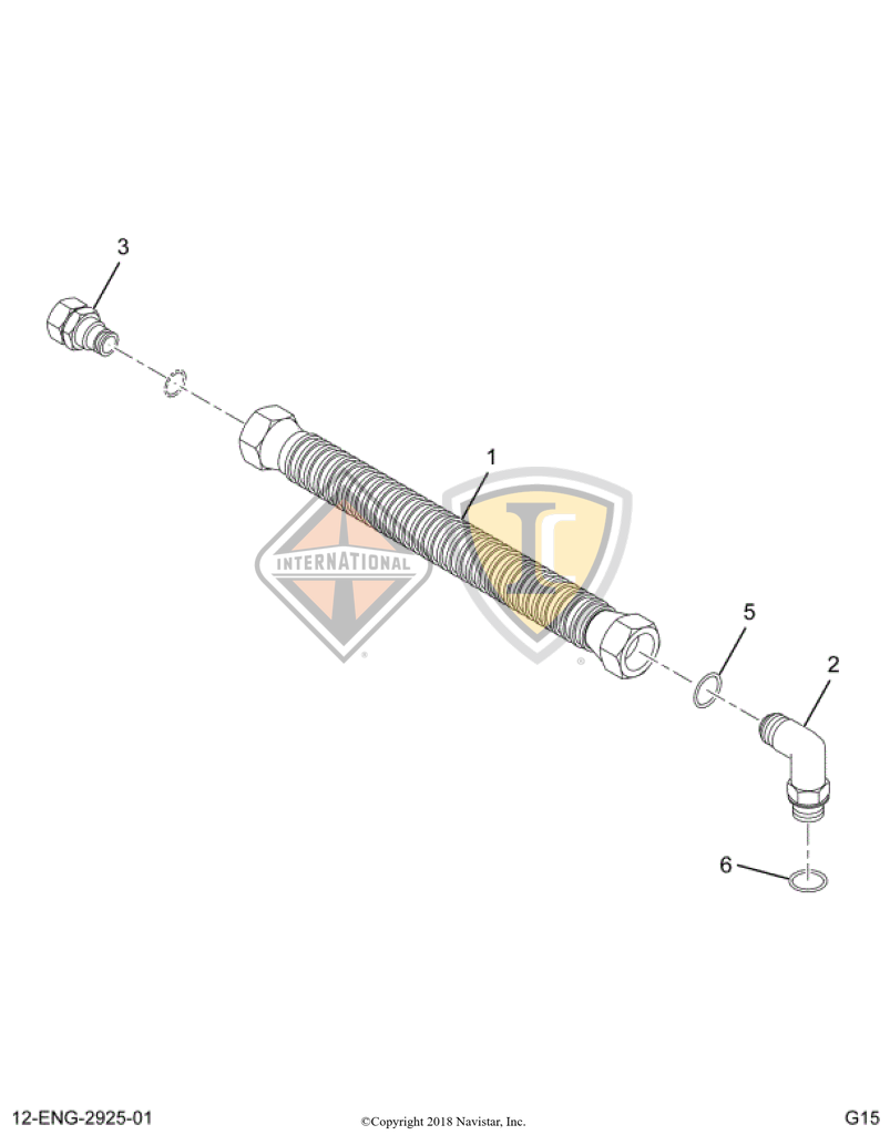 1825622C92 PACKAGE HOSE ASSY. HIGH PRESS